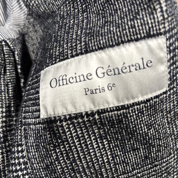 OFFICINE GENERALE ARMIE BLAZER FRENCH SIZE 48 US SIZE 38 GLEN PLAID - Picture 6 of 8